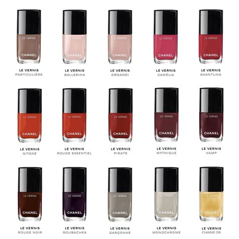 chanel nail polish colors|Chanel nail polish colour chart.